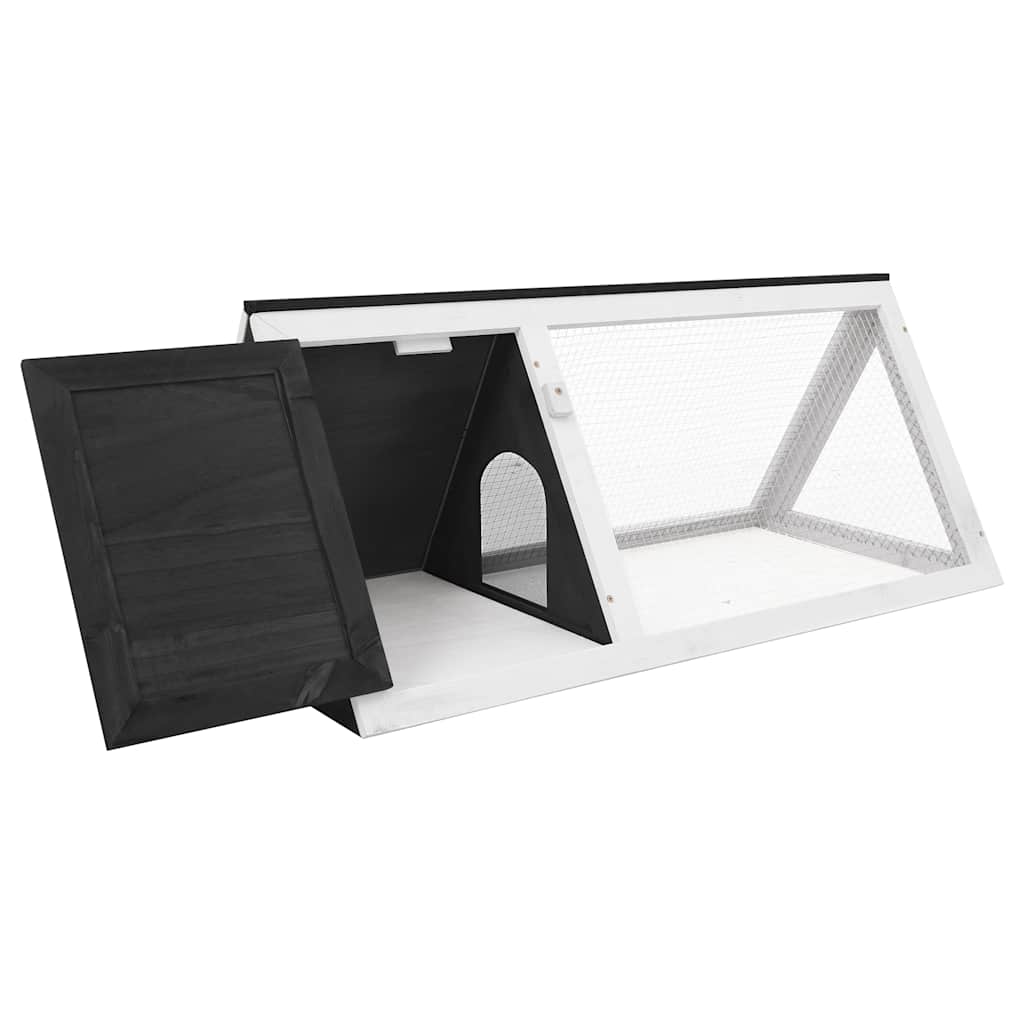 Animal Rabbit Cage Grey Wood