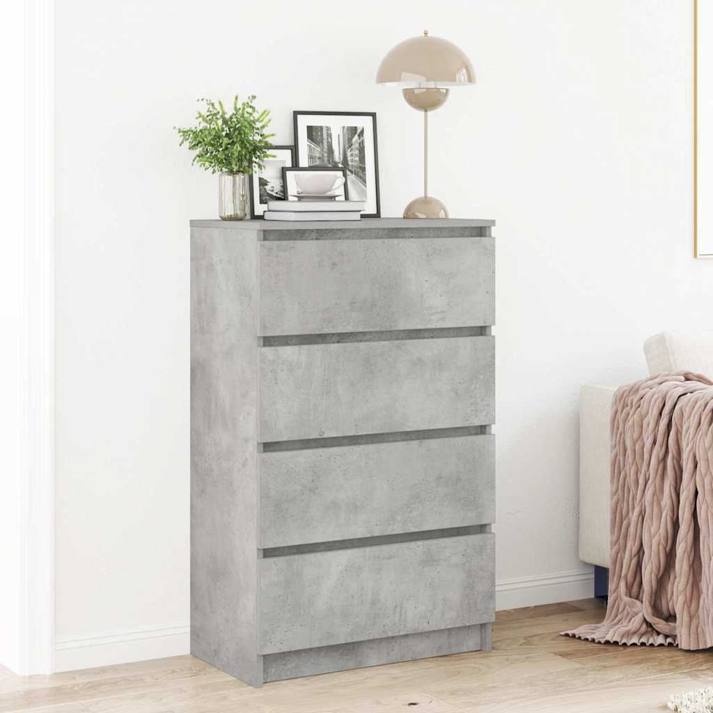 Sideboard Concrete Grey 60x35x98.5 cm Engineered Wood