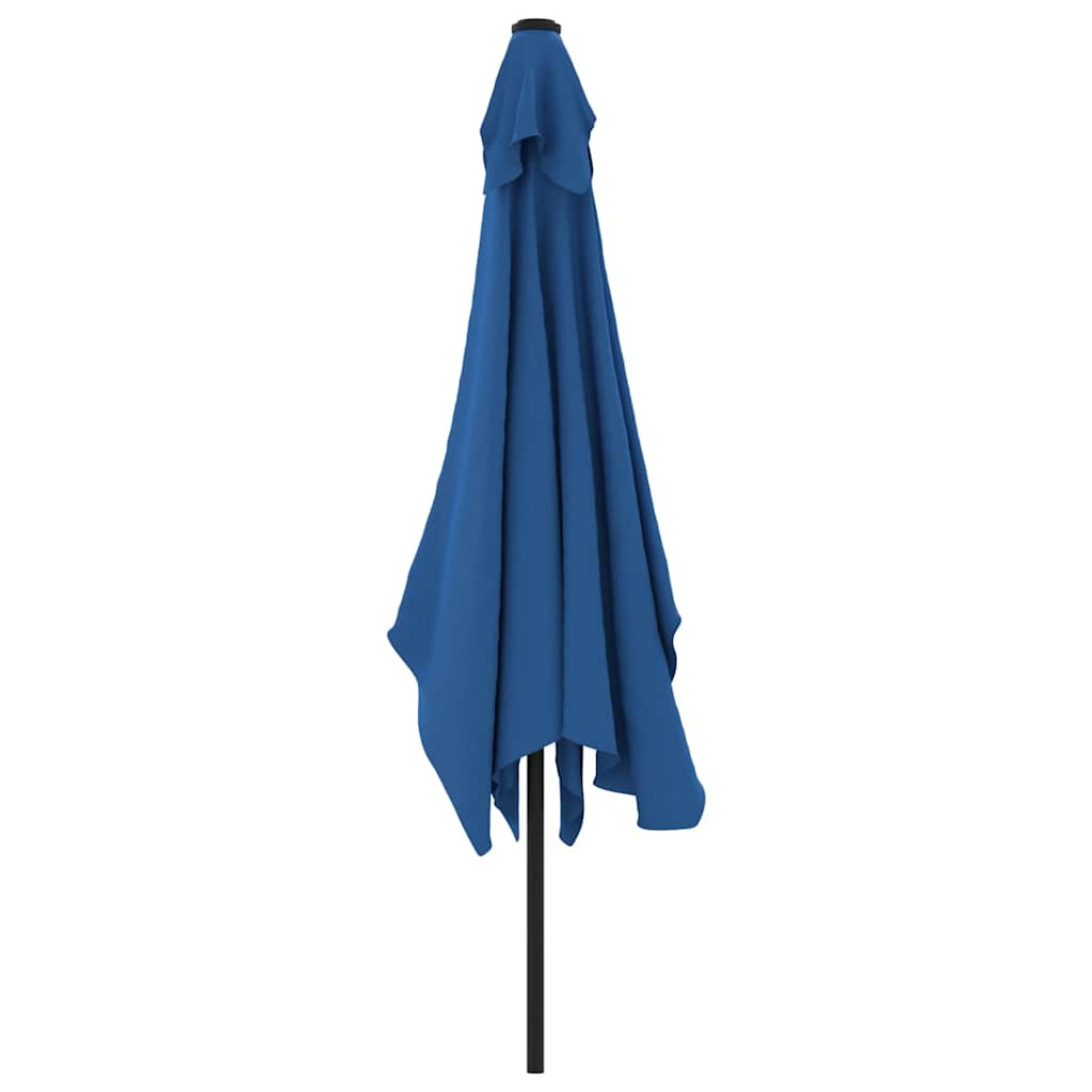 Garden Parasol with Metal Pole 300x200 cm Azure