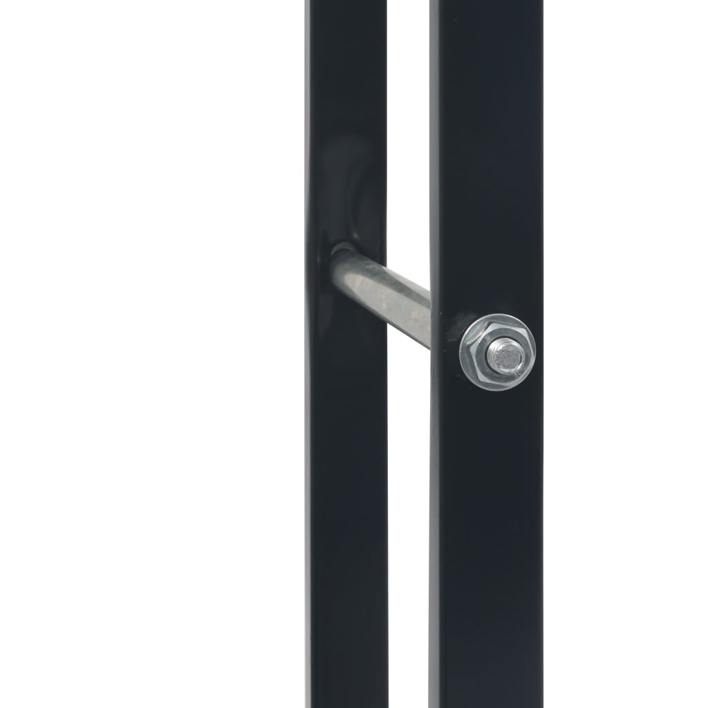 Firewood Rack Black 80x25x100 cm Steel