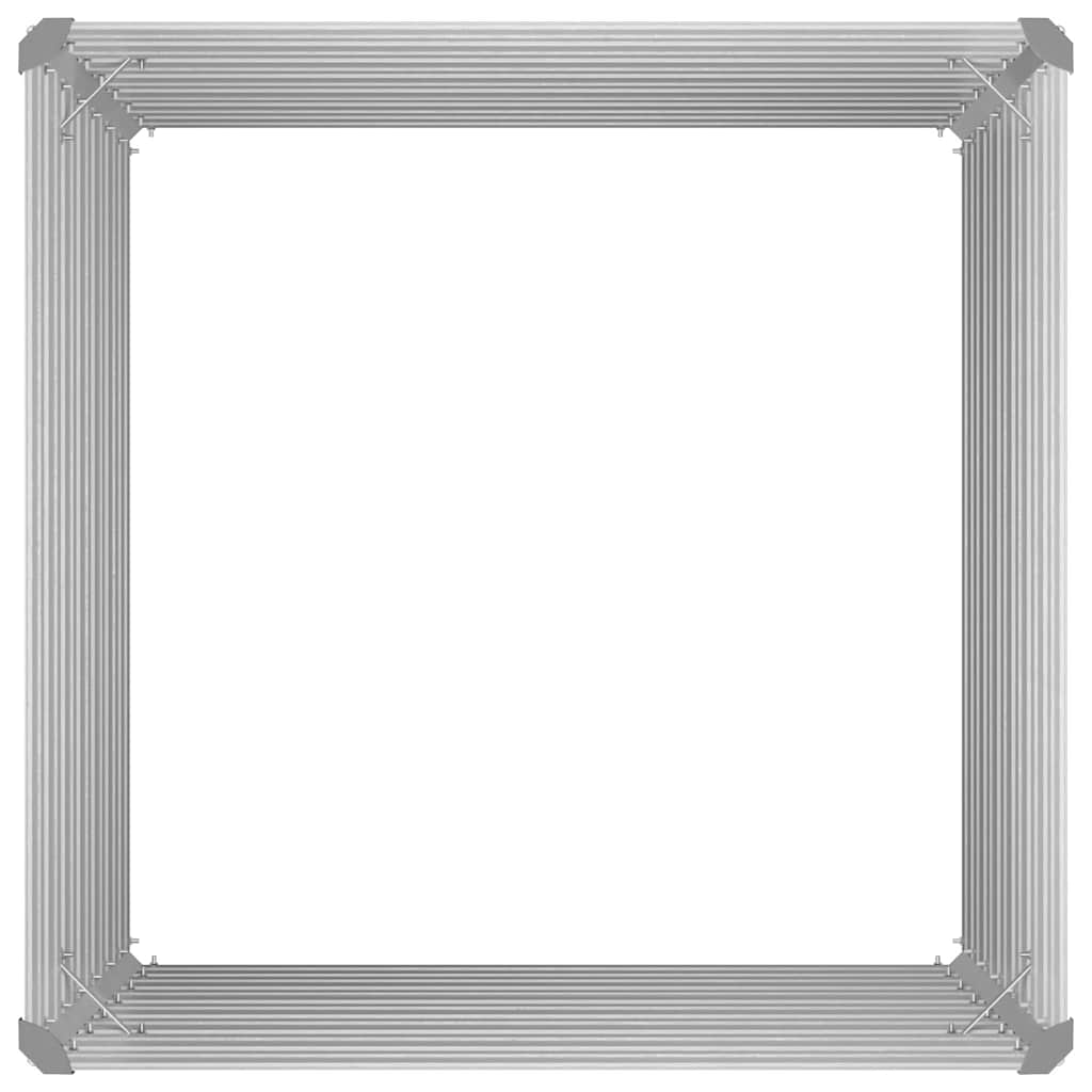 Raised Garden Bed 100x100x77 cm Galvanised Steel Green