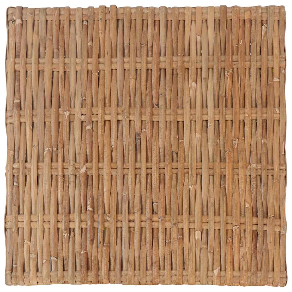 Footrest with Cushion Natural Rattan