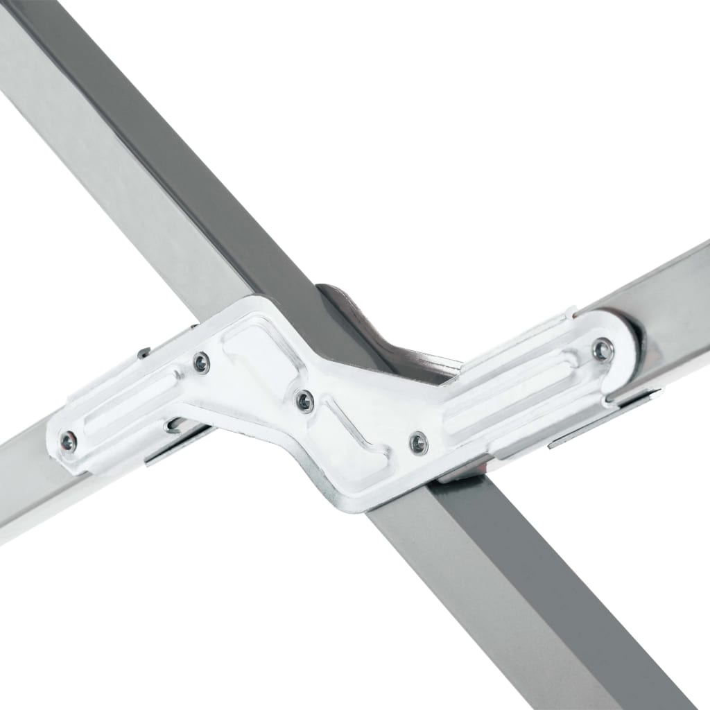 Camping Bed 210x80x48 cm XXL Grey