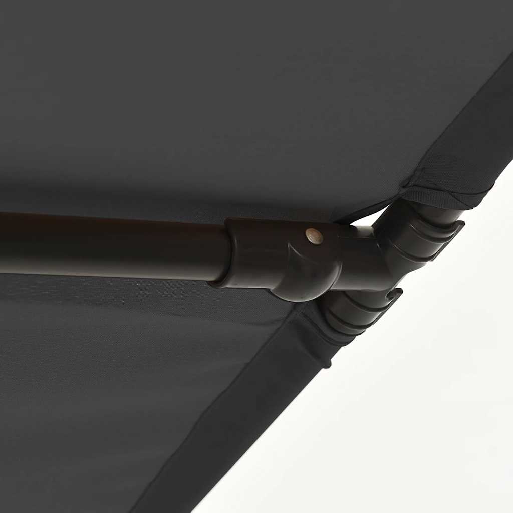 Garden Parasol with Aluminium Pole 2x1.5 m Anthracite