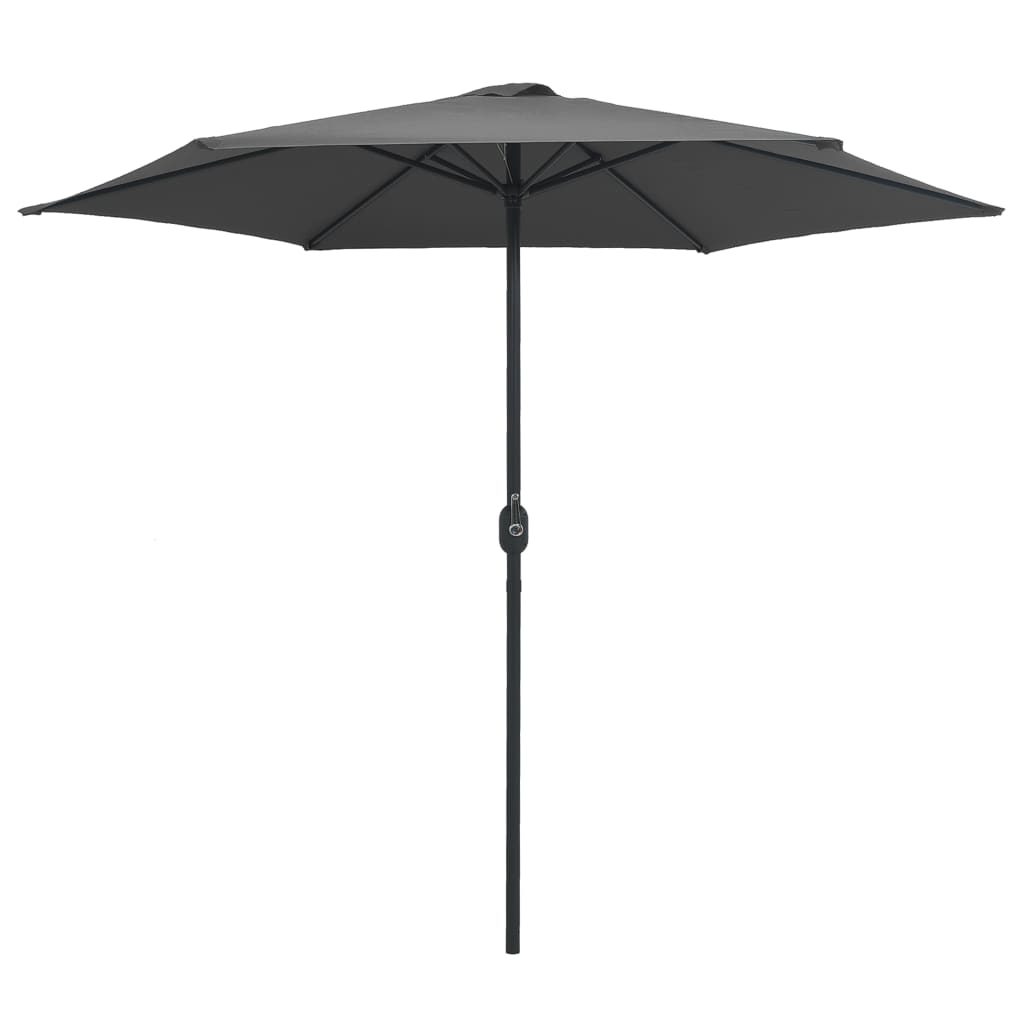 Garden Parasol with Aluminium Pole 270x246 cm Anthracite