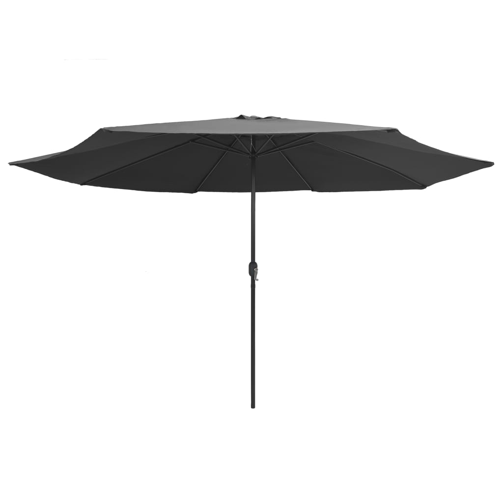 Garden Parasol with Metal Pole 390 cm Anthracite