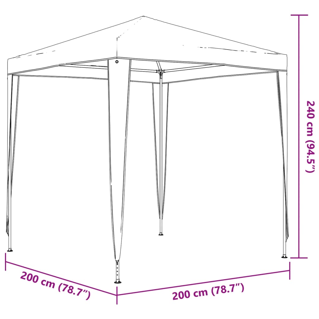 Party Tent 2x2 m White