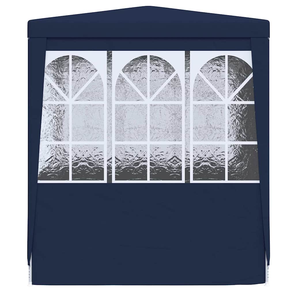 Professional Party Tent with Side Walls 2.5x2.5 m Blue 90 g/m²