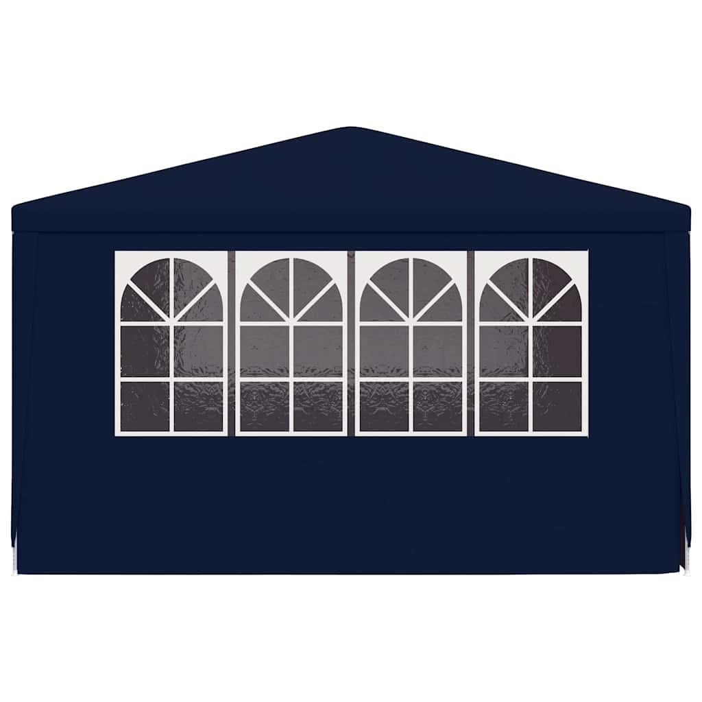 Professional Party Tent with Side Walls 4x4 m Blue 90 g/m²