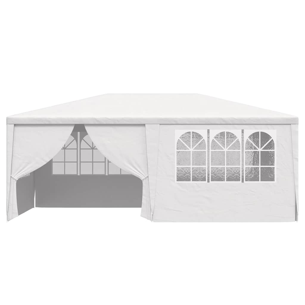 Professional Party Tent with Side Walls 4x6 m White 90 g/m²