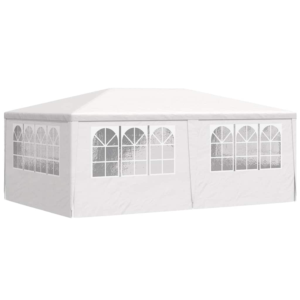 Professional Party Tent with Side Walls 4x6 m White 90 g/m²