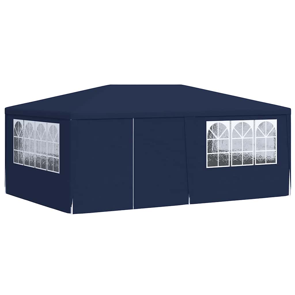 Professional Party Tent with Side Walls 4x6 m Blue 90 g/m²