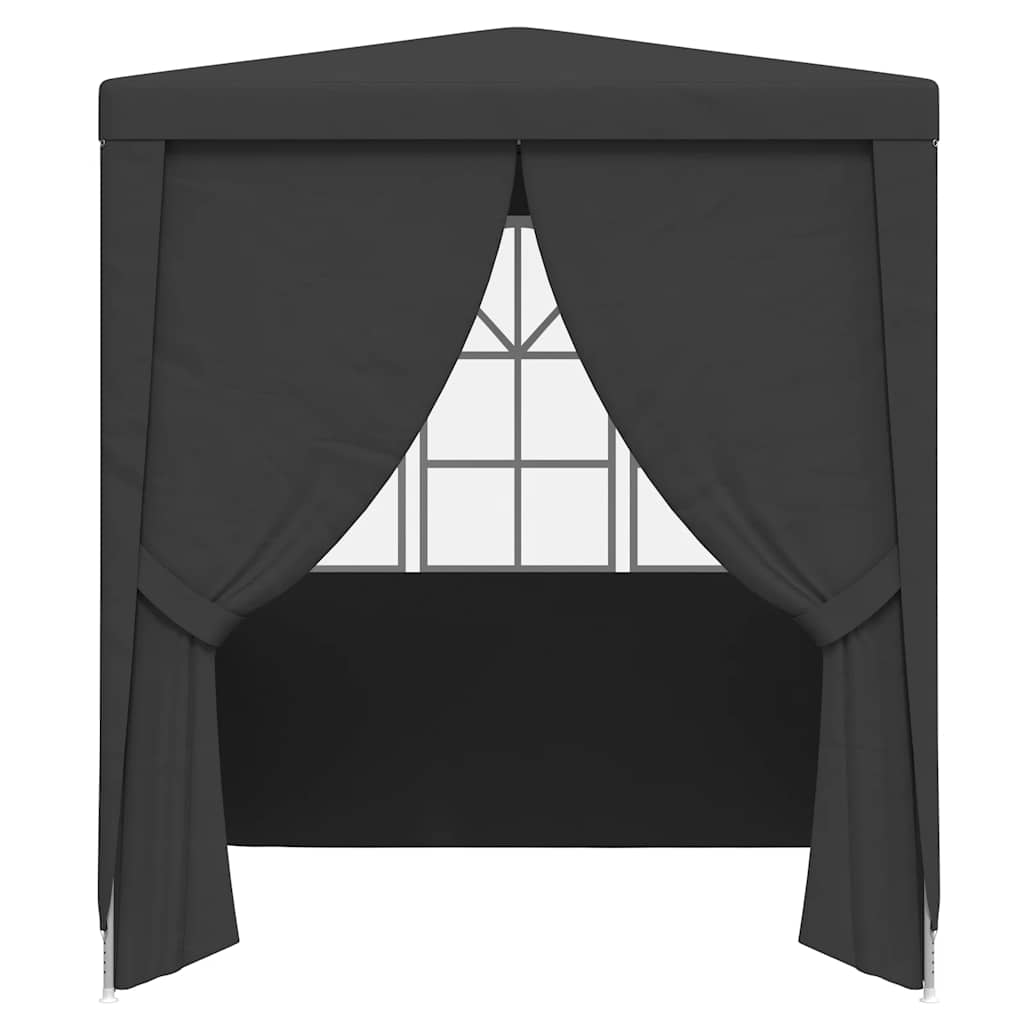 Professional Party Tent with Side Walls 2.5x2.5 m Anthracite 90 g/m²