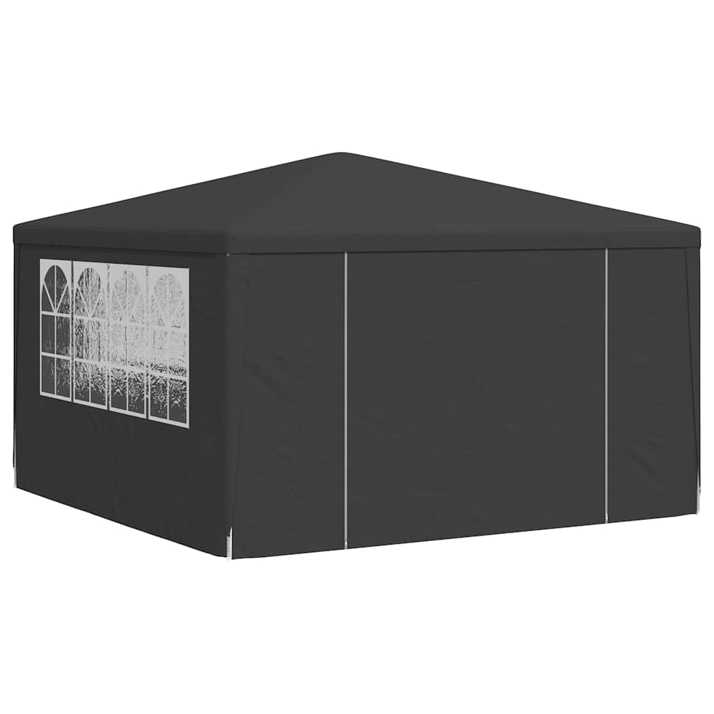 Professional Party Tent with Side Walls 4x4 m Anthracite 90 g/m²