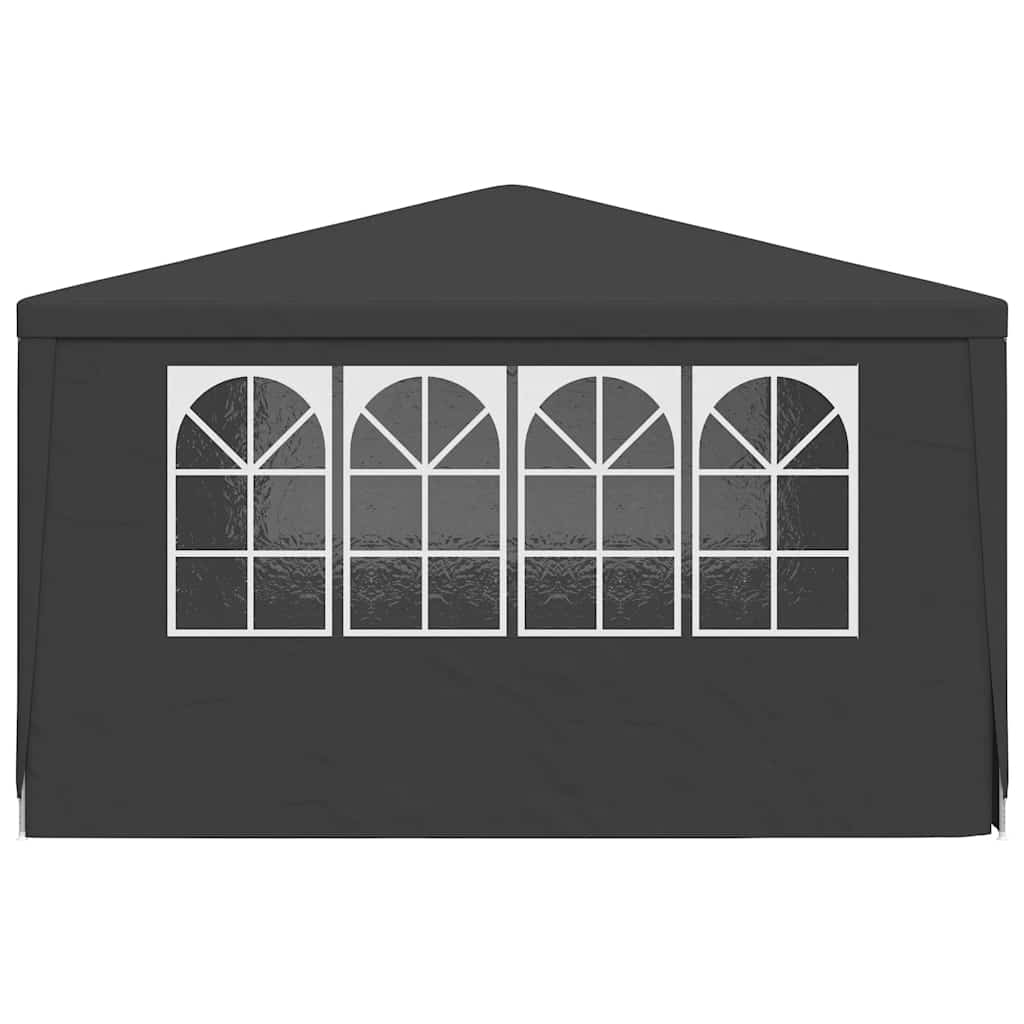 Professional Party Tent with Side Walls 4x4 m Anthracite 90 g/m²