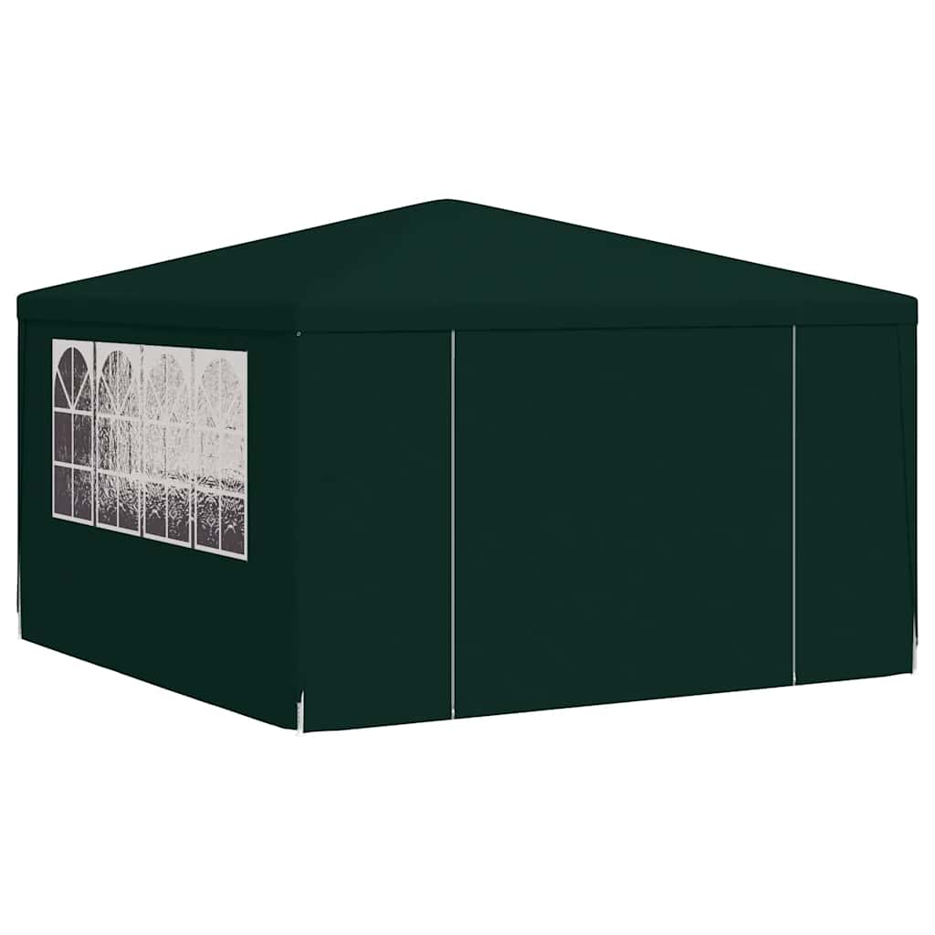 Professional Party Tent with Side Walls 4x4 m Green 90 g/m²