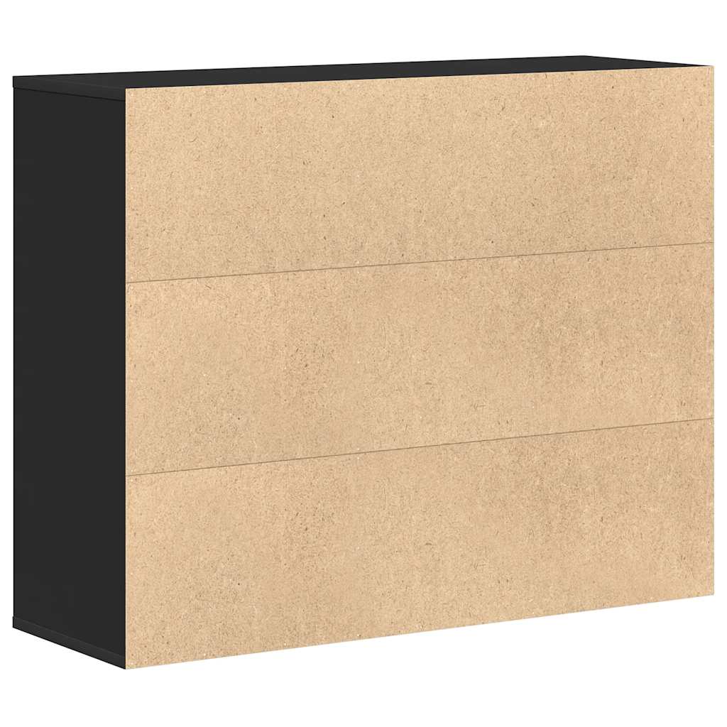 Sideboard Black 88x30x70 cm Engineered Wood