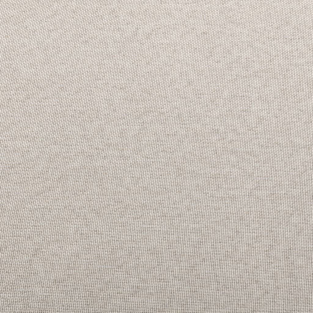 Sectional Footrest with Cushion Farbic Cream