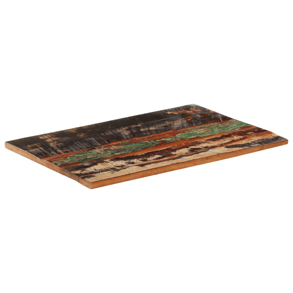 Rectangular Table Top 60x90 cm 25-27 mm Solid Wood Reclaimed