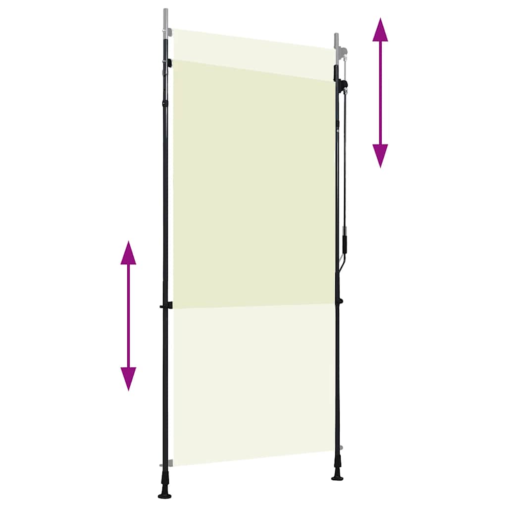 Outdoor Roller Blind 100x270 cm Cream