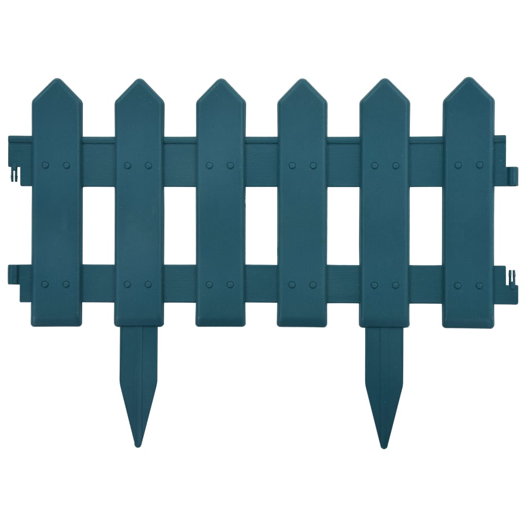 Lawn Edgings 25 pcs Green 10 m PP