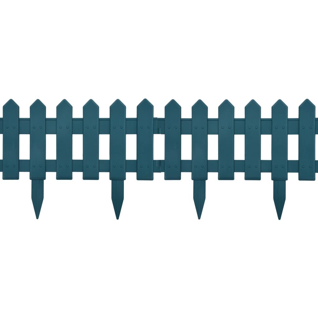 Lawn Edgings 25 pcs Green 10 m PP