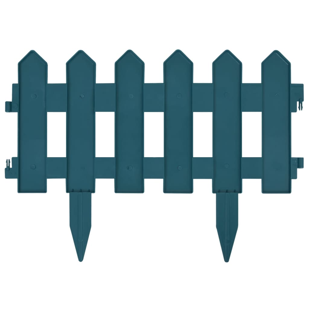 Lawn Edgings 25 pcs Green 10 m PP