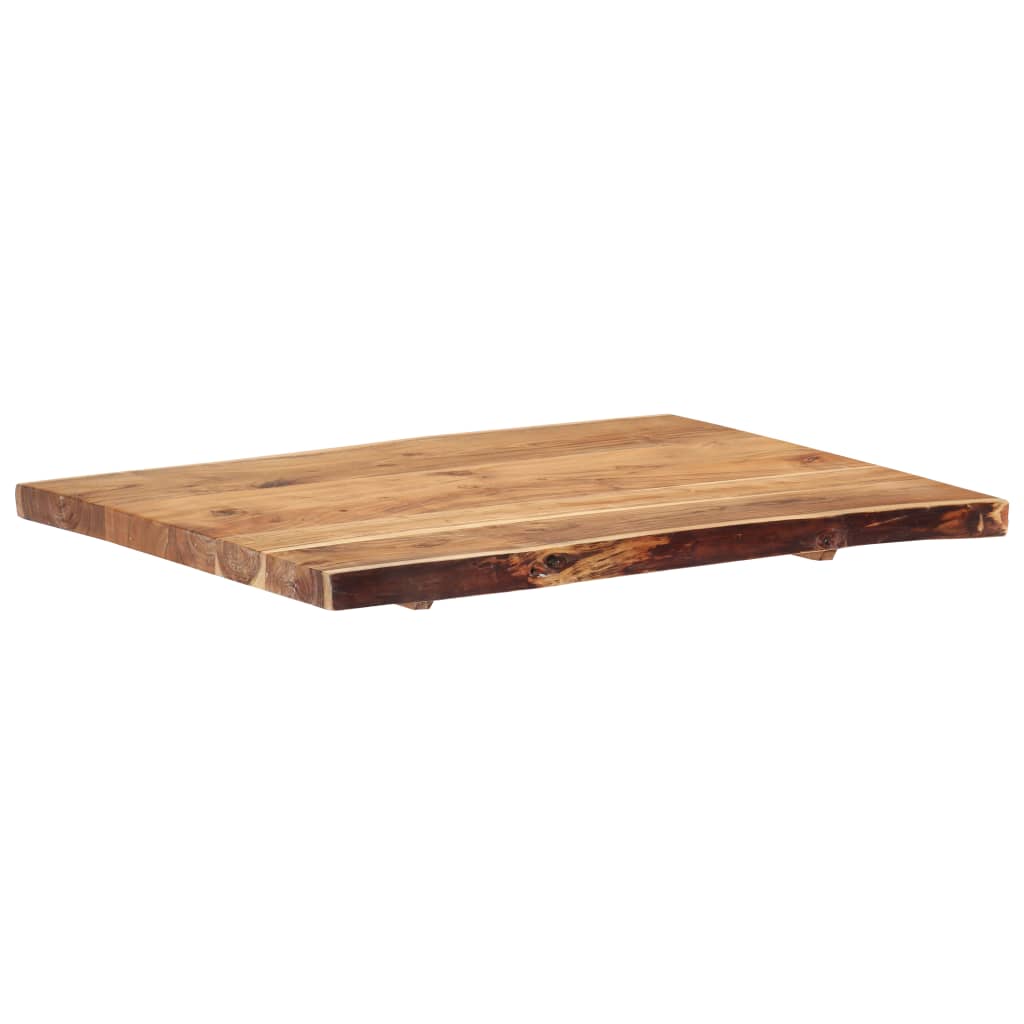 Table Top Solid Acacia Wood 80x(50-60)x3.8 cm