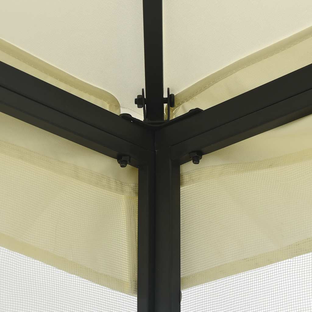 Gazebo with Nets 300x300x265 cm Cream