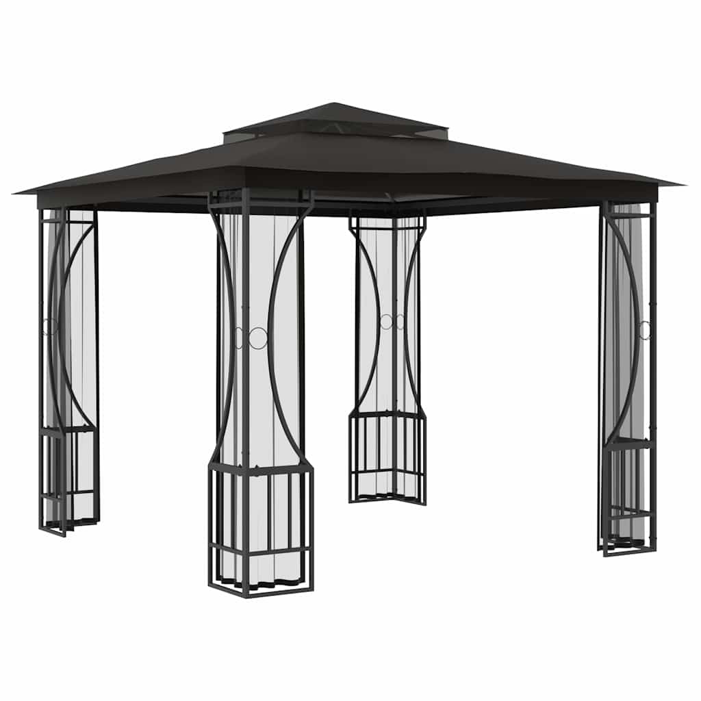 Gazebo with Nets 300x300x265 cm Anthracite