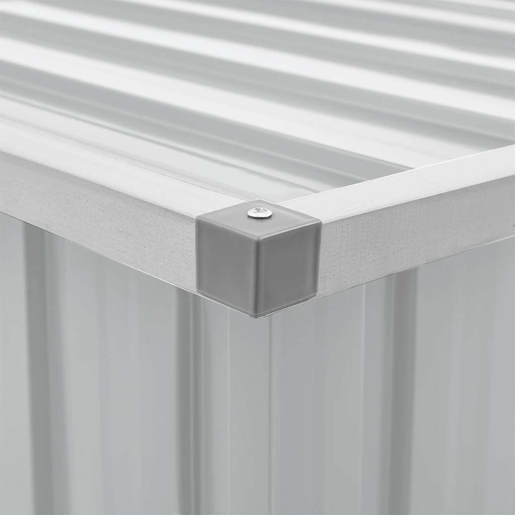 Garden Storage Box Grey 109x67x65 cm