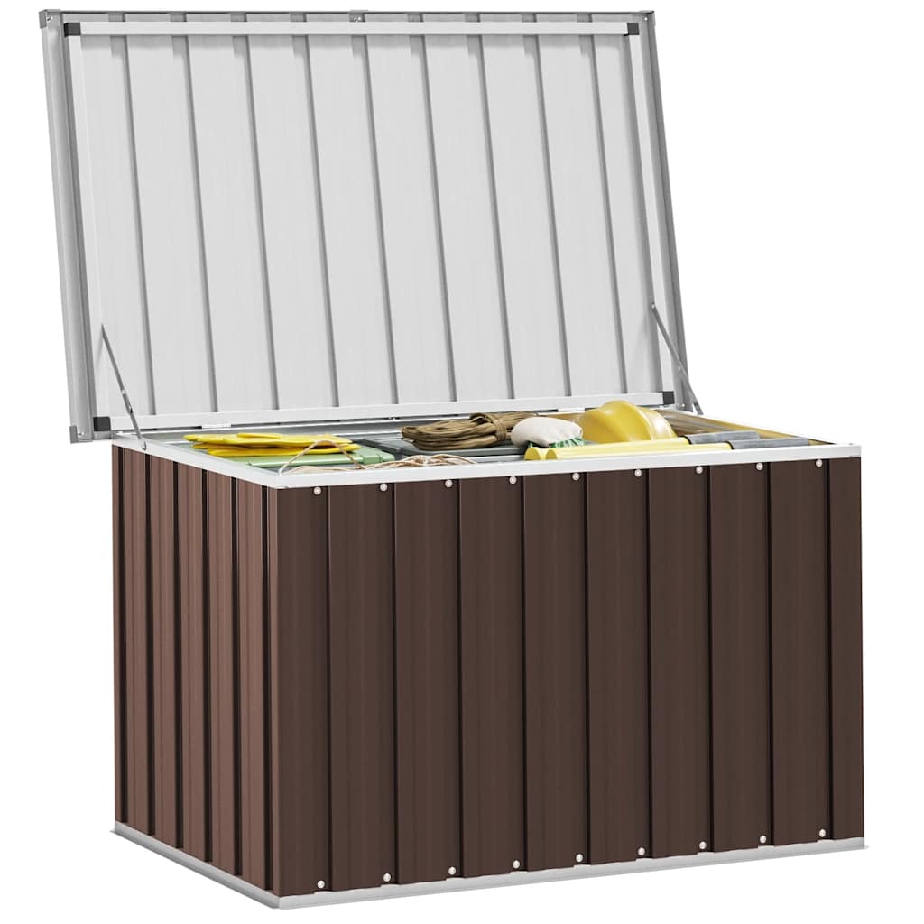 Garden Storage Box Brown 109x67x65 cm