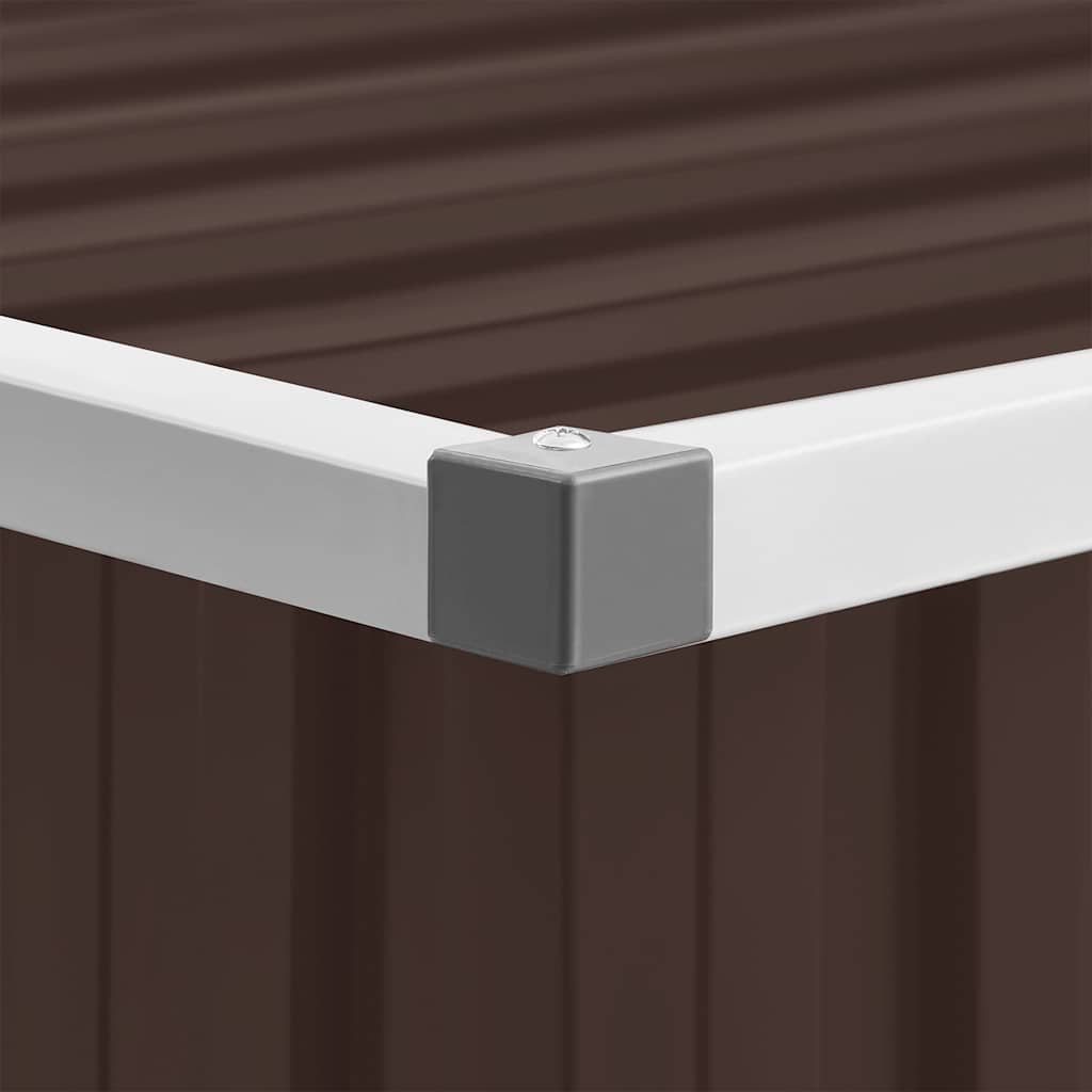 Garden Storage Box Brown 109x67x65 cm