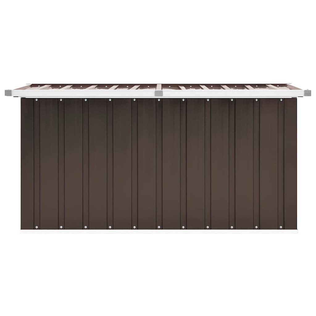 Garden Storage Box Brown 129x67x65 cm