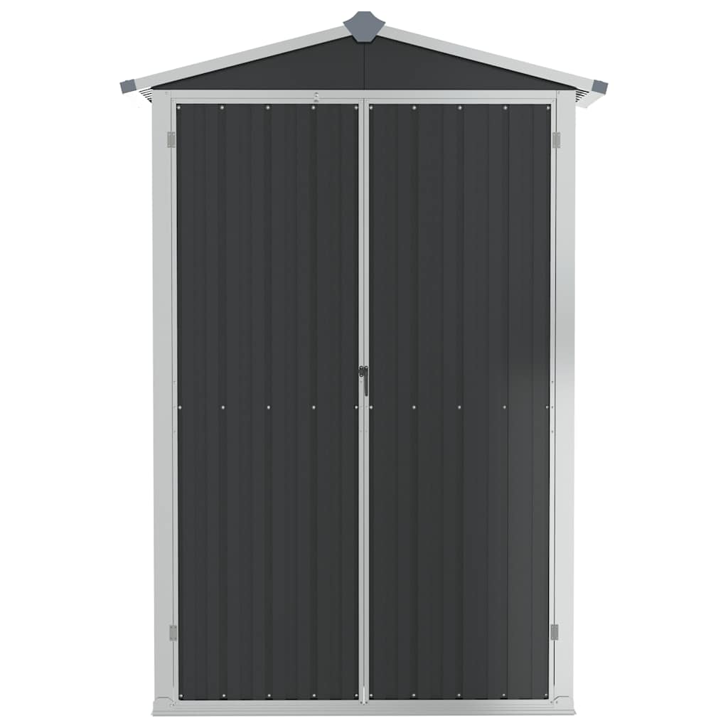 Garden Shed Anthracite 116x45x175 cm Galvanised Steel