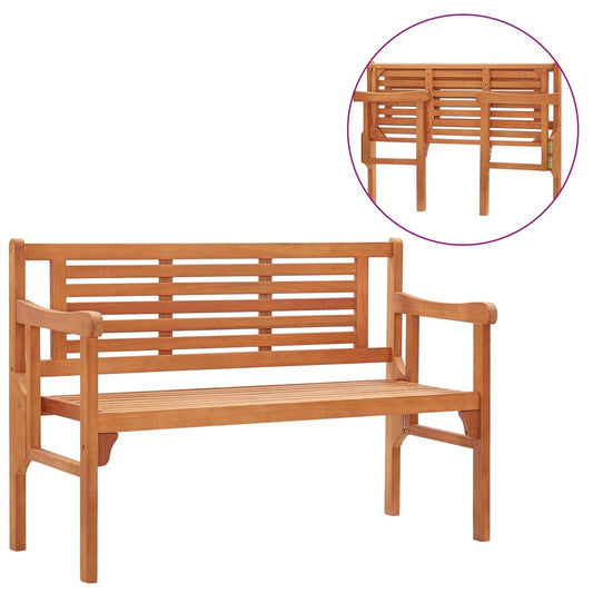 Foldable Garden Bench 120 cm Solid Eucalyptus Wood