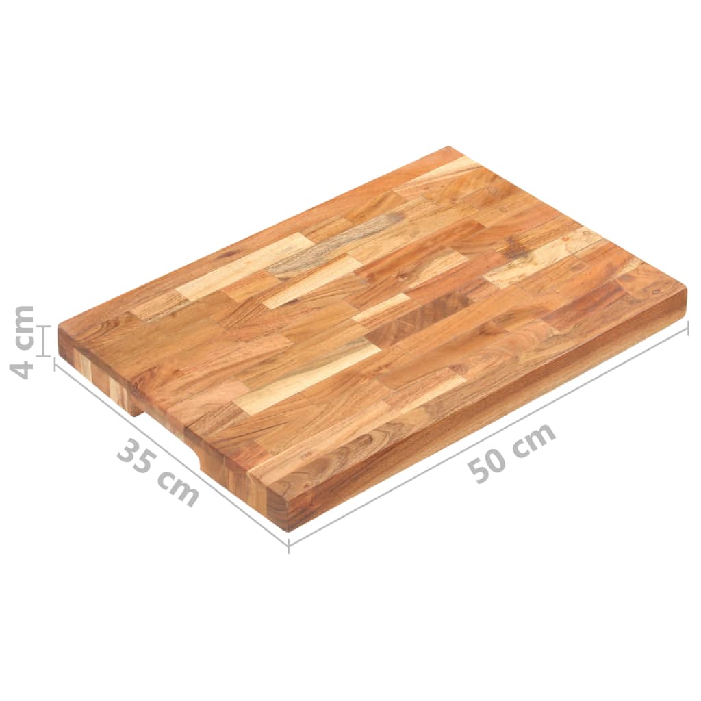 Chopping Board 50x35x4 cm Solid Acacia Wood