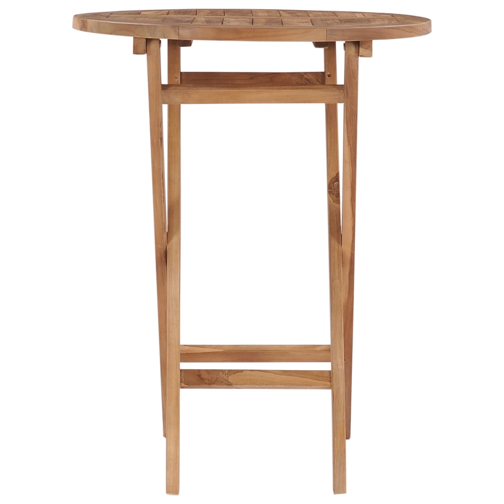 Folding Garden Table 60 cm Solid Teak Wood