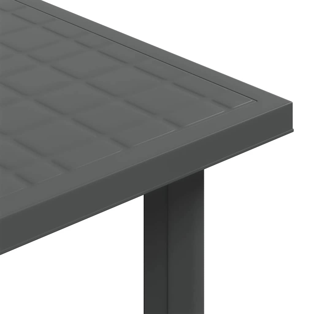 Garden Table Anthracite 80x75x72 cm Plastic