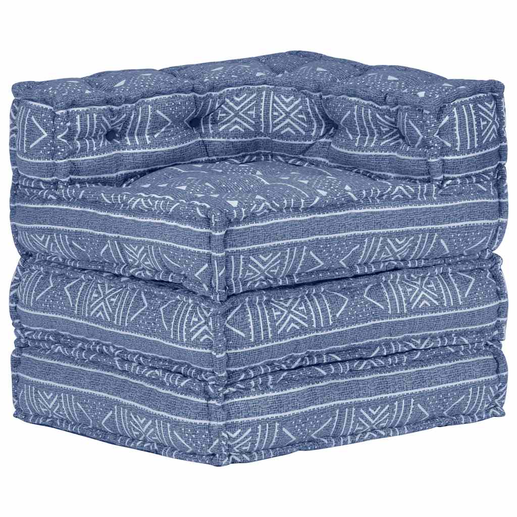 Modular Pouffe Indigo Fabric