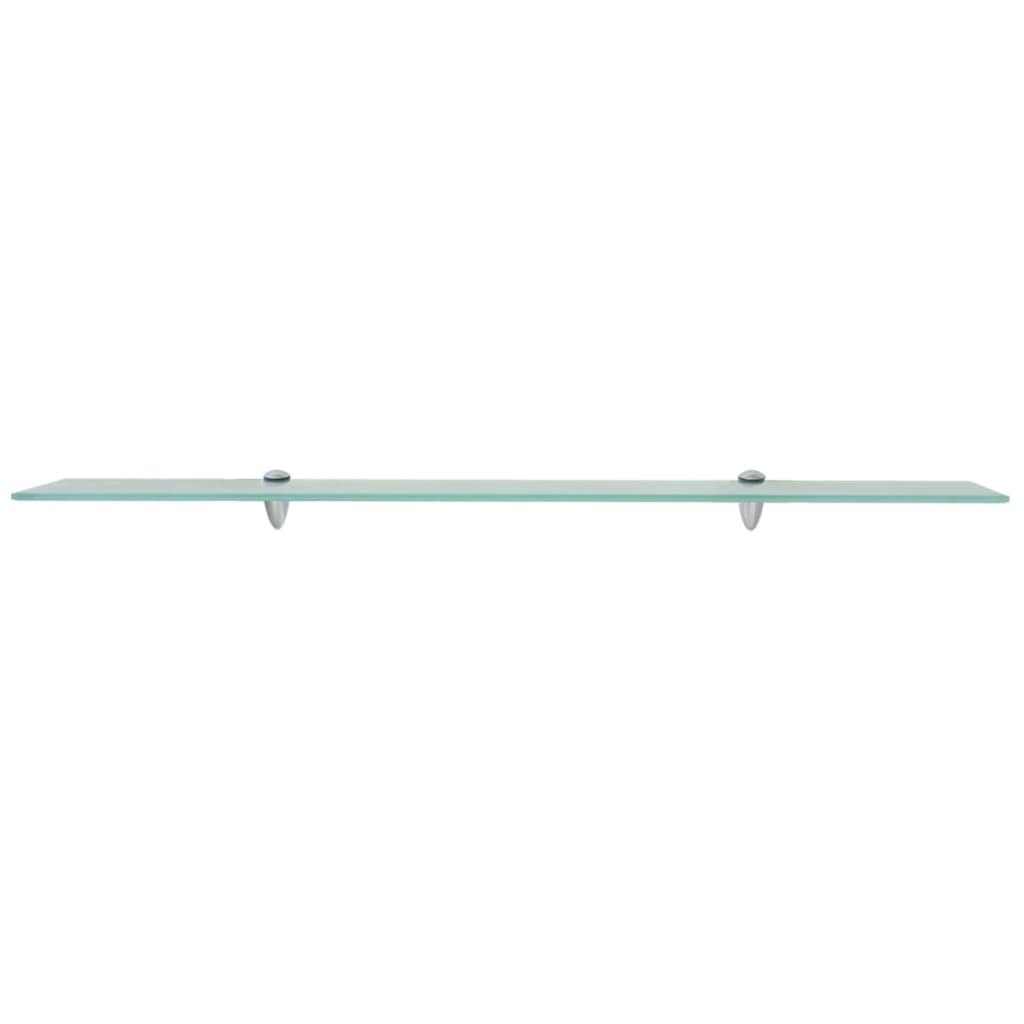Floating Shelves 2 pcs Glass 100x10 cm 8 mm