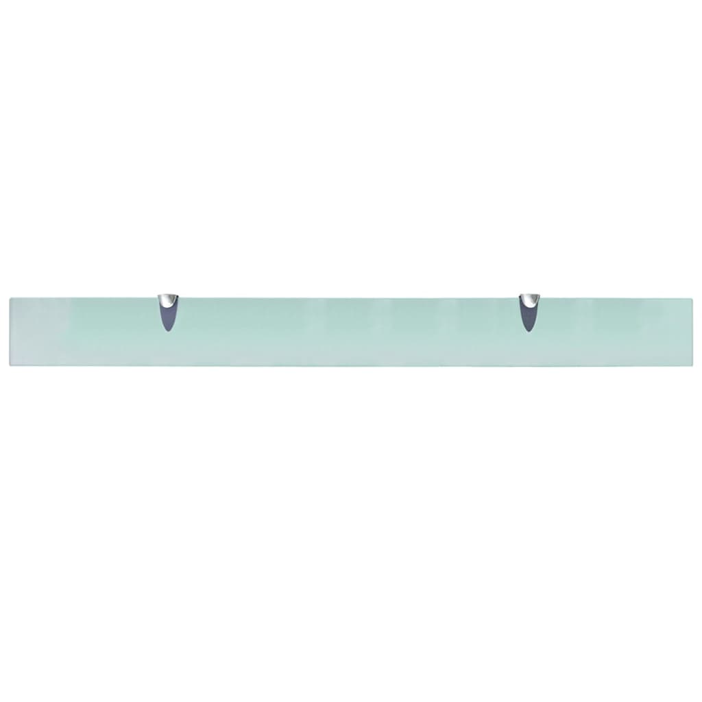 Floating Shelves 2 pcs Glass 100x10 cm 8 mm
