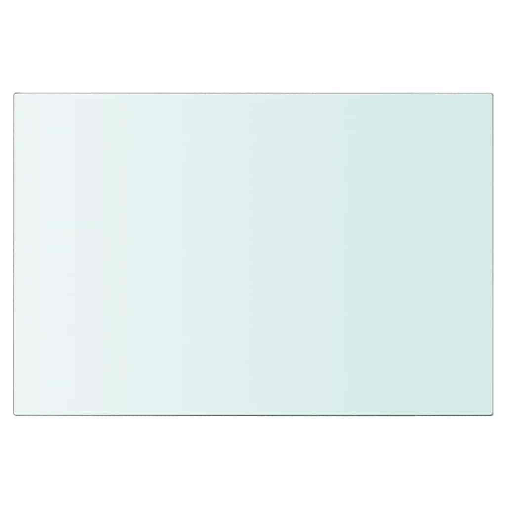 Shelves 2 pcs Panel Glass Clear 20x25 cm