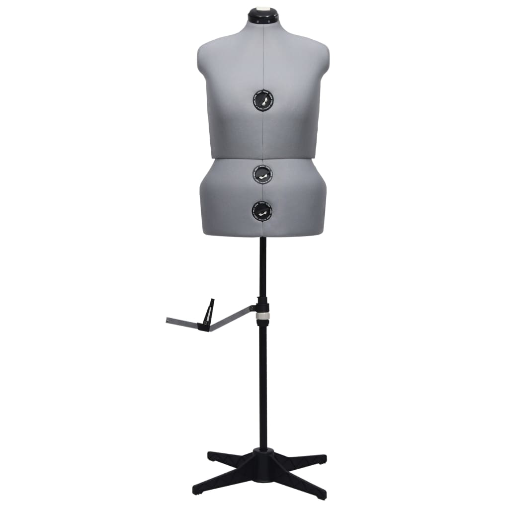 Adjustable Dress Form Female Grey L Size 44-50