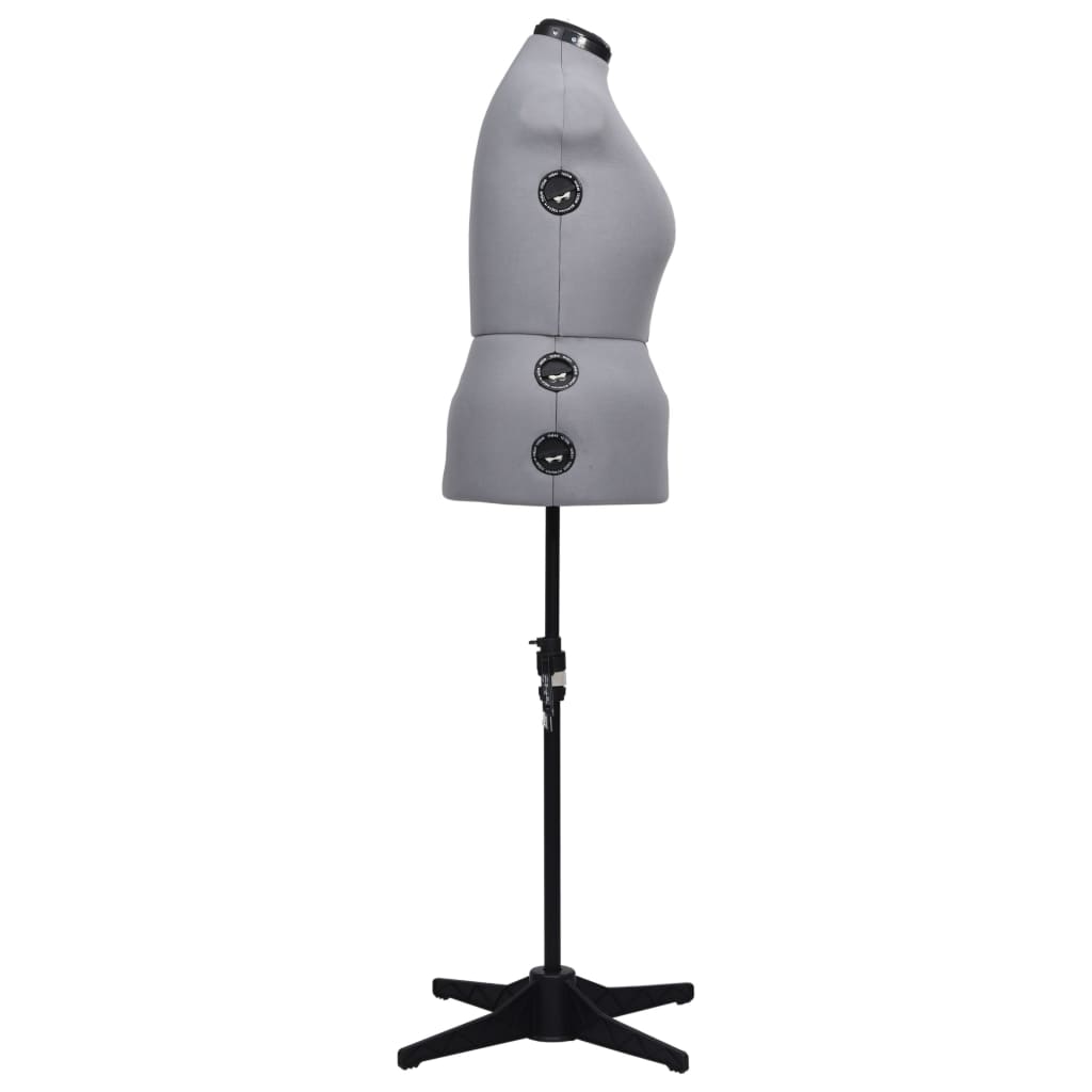 Adjustable Dress Form Female Grey L Size 44-50