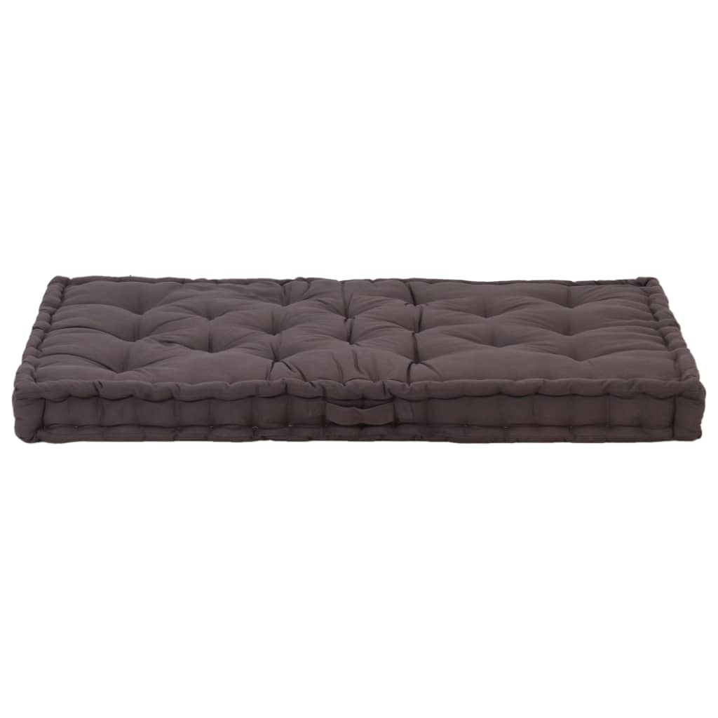 Pallet Floor Cushions 2 pcs Cotton Anthracite