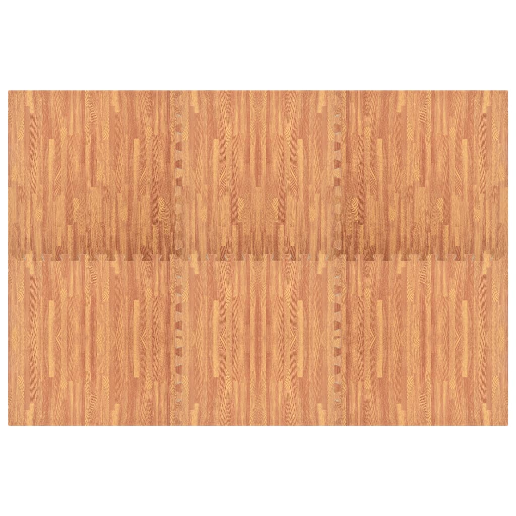 Floor Mats 6 pcs Wood Grain 2.16 m² EVA Foam