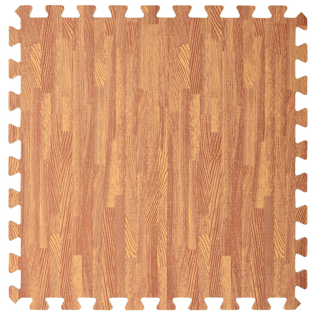 Floor Mats 6 pcs Wood Grain 2.16 m² EVA Foam