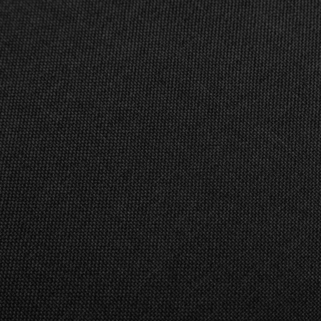 Bar Stools 2 pcs Black Fabric