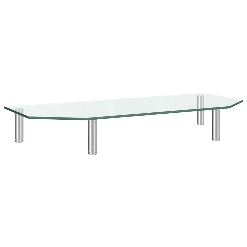 Monitor Stand 60x26x8.6 cm Transparent Glass